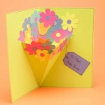 母の日の手作りカード・花束が飛び出すカード画像