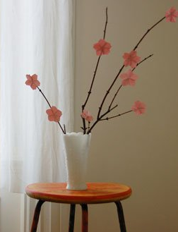 桜の枝の作り方と折り方 素敵に飾れる本格的な桜を紙でクラフト Interior Design Box 海外の使えるインテリア術