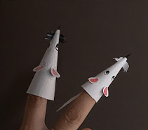 紙で指人形の作り方