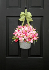 玄関ドアにお花画像 玄関ドアにお花