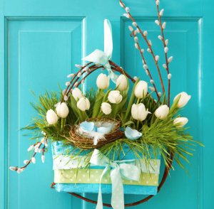 手作り玄関ドア飾り画像 手作り玄関ドア飾り